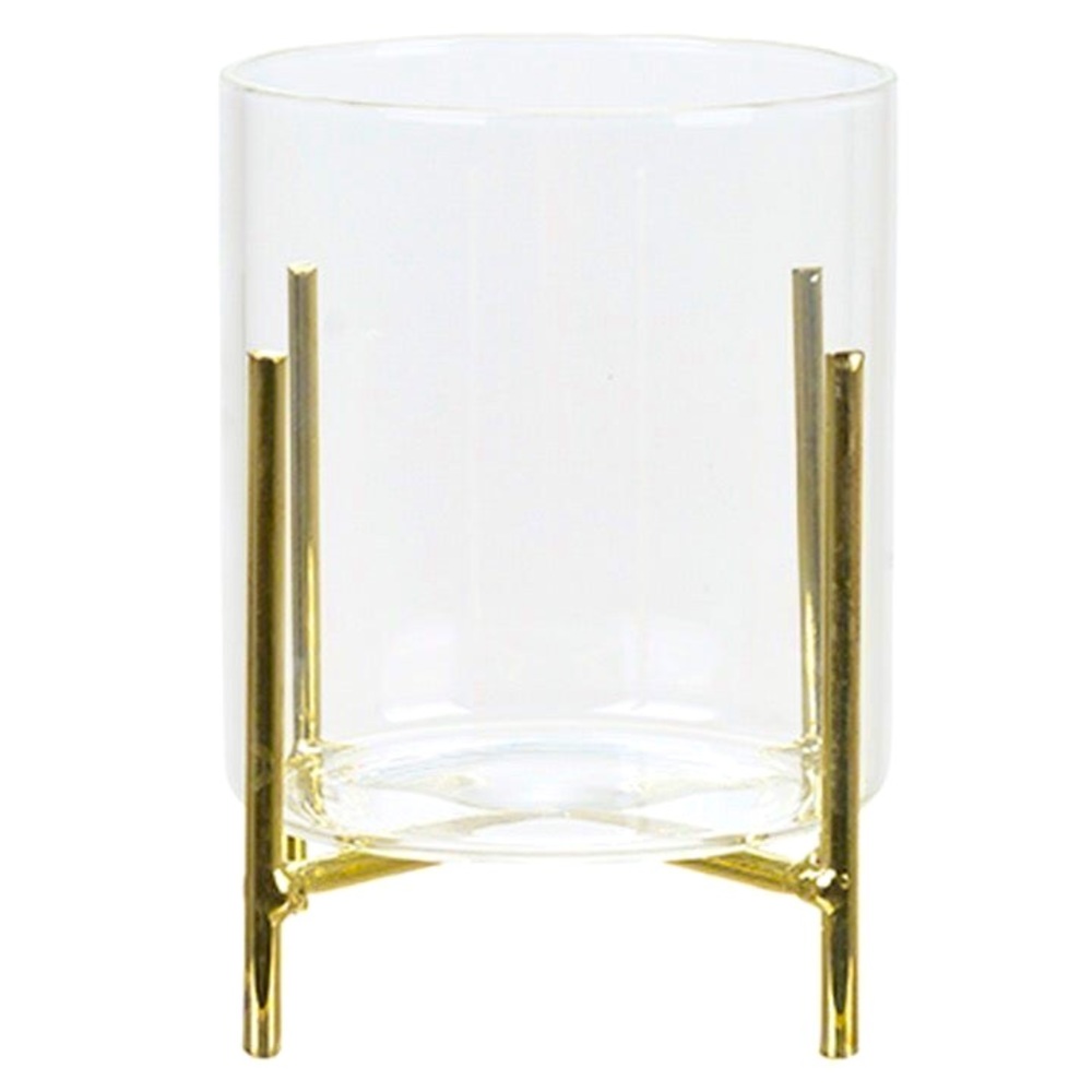🔥 GLASS VOTIVE WITH GOLD BASE 🔥